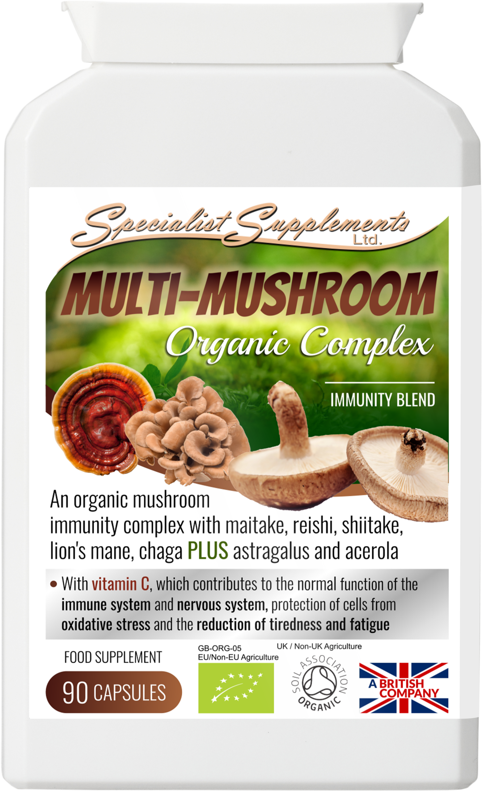 Multi-Mushroom Organic Complex Capsules