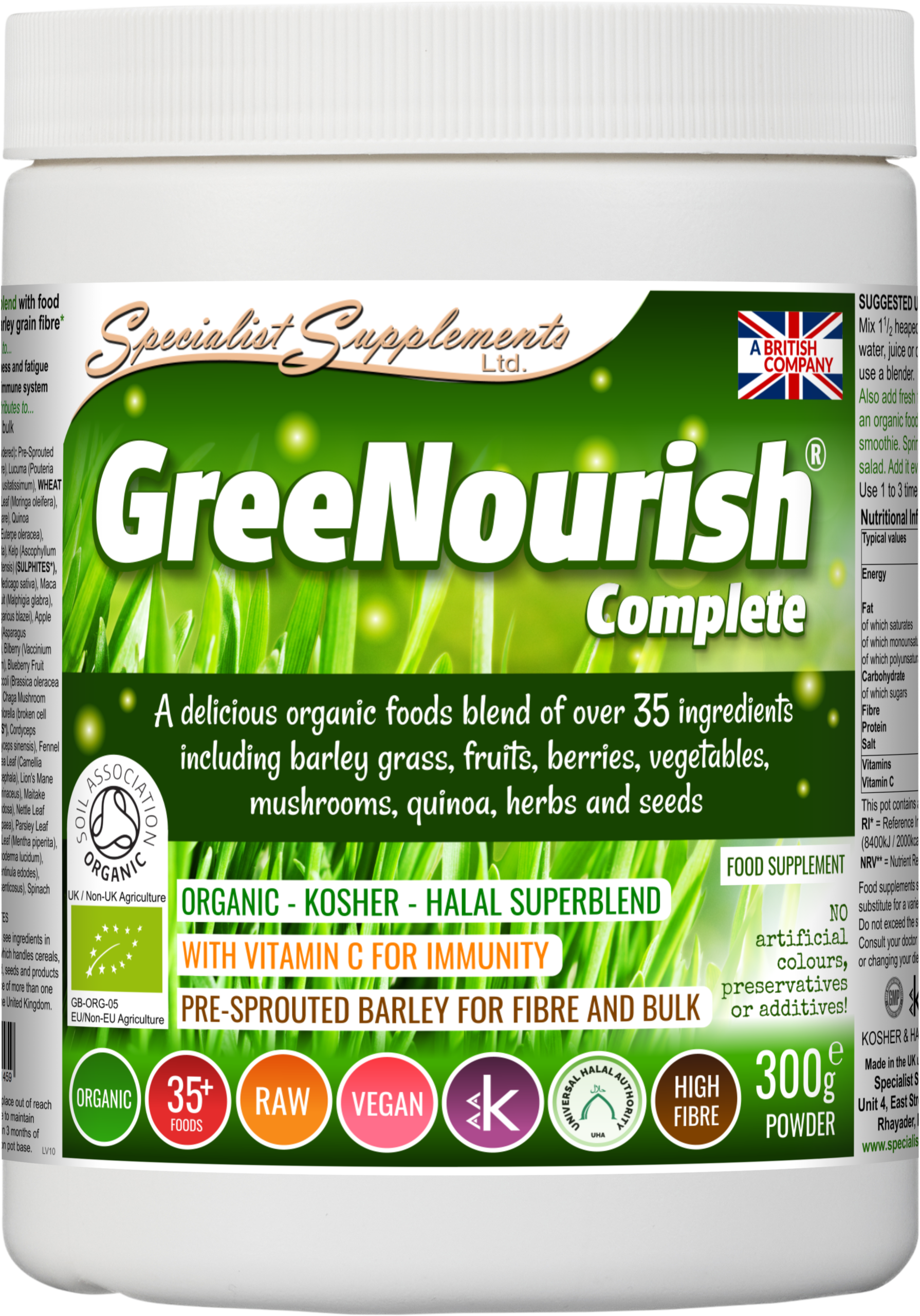 GreeNourish Complete (ORGANIC) Powder
