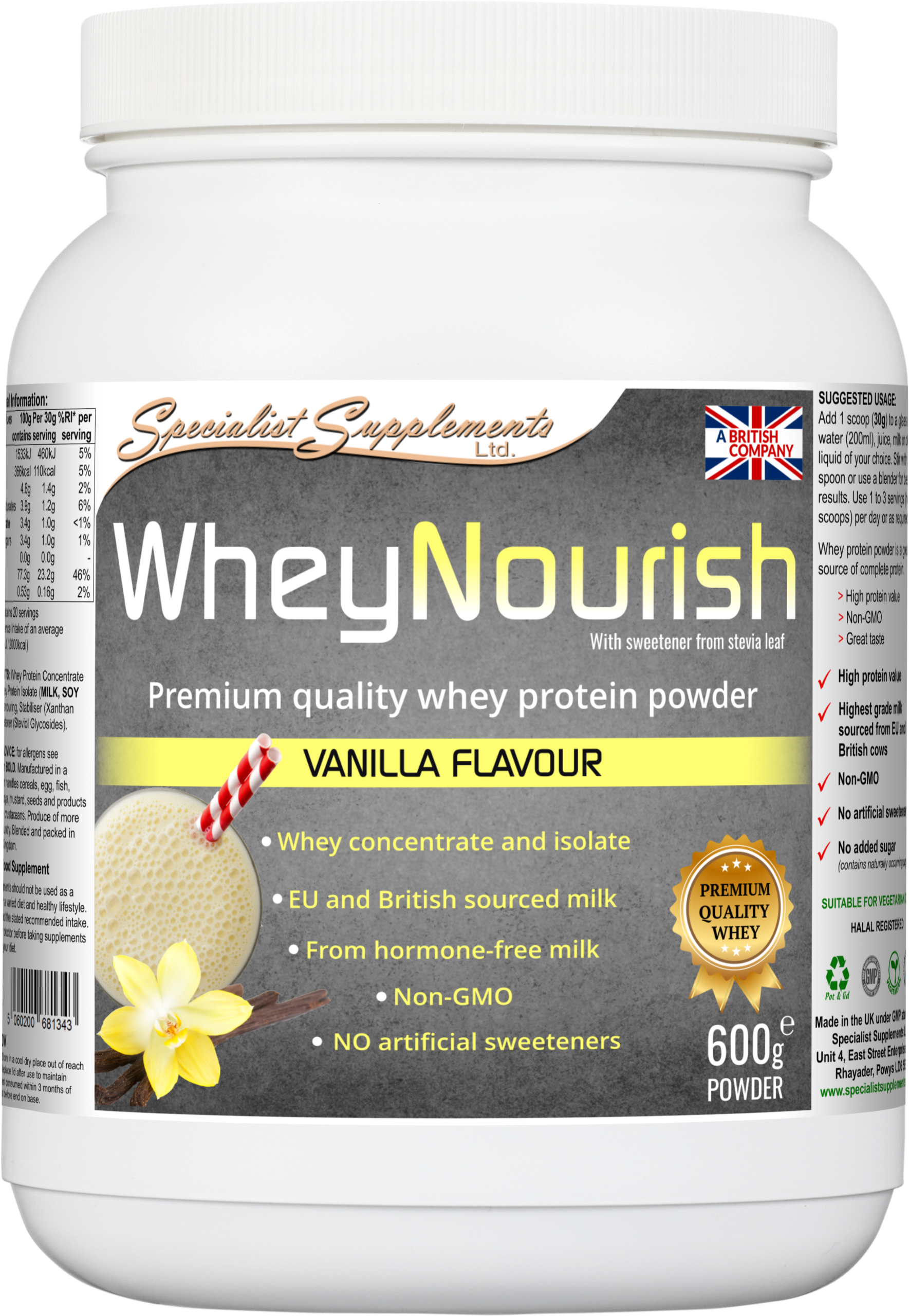 WheyNourish (Vanilla Flavour) Powder